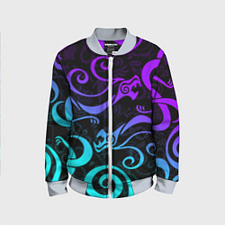 Детский бомбер НЕОНОВОЕ ТАТУ ДРАКЕНА УЗОР