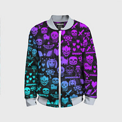 Детский бомбер UNDERTALE NEON PATTERN УЗОР