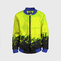 Детский бомбер НЕОНОВЫЕ БРЫЗГИ КРАСКИ