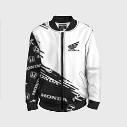 Бомбер детский Honda sport pattern, цвет: 3D-черный