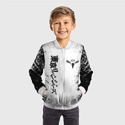 Бомбер детский Токийские мстители Tokyo Revengers logo, цвет: 3D-белый — фото 2