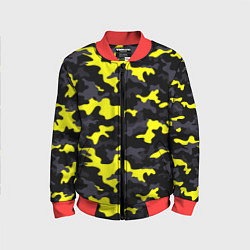Бомбер детский Black Camo, цвет: 3D-красный
