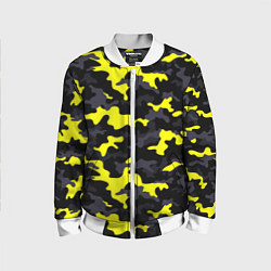 Детский бомбер Black Camo