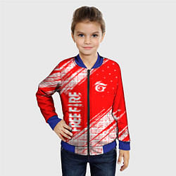 Бомбер детский Free Fire Фри Фаер Паттерн, цвет: 3D-синий — фото 2