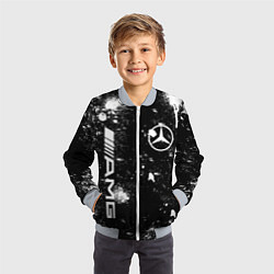 Бомбер детский МЕРСЕДЕС БЕНЗ MERCEDES, цвет: 3D-серый — фото 2