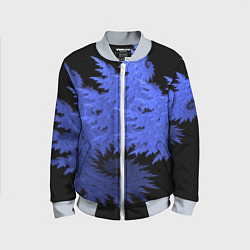 Бомбер детский Абстрактный морозный узор Abstract frost pattern, цвет: 3D-серый