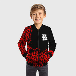 Бомбер детский Zenless Zone Zero капля арт, цвет: 3D-черный — фото 2