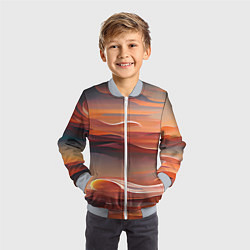 Бомбер детский Буря в пустыне, цвет: 3D-серый — фото 2