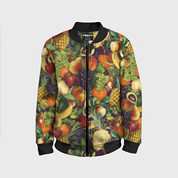 Детский бомбер Вкусные Летние Фрукты