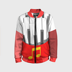 Детский бомбер Клавиши фортепиано как картошка фри