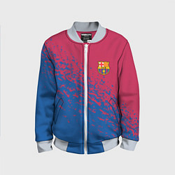 Бомбер детский Barcelona маленькое лого, цвет: 3D-серый