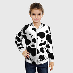 Бомбер детский Пятна Далматина, цвет: 3D-белый — фото 2