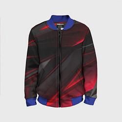 Детский бомбер Красно-черный фон