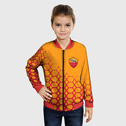 Бомбер детский Рома соты, цвет: 3D-красный — фото 2
