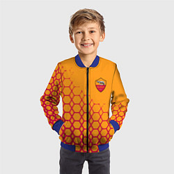 Бомбер детский Рома соты, цвет: 3D-синий — фото 2