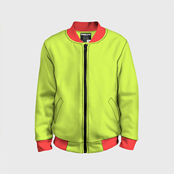 Детский бомбер Зеленый неон из фильма Барби
