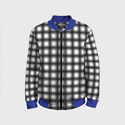 Детский бомбер Black and white trendy checkered pattern