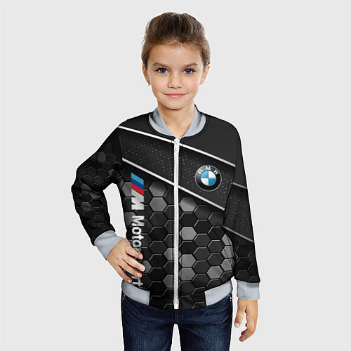 Детский бомбер BMW : Технологическая Броня / 3D-Серый – фото 4