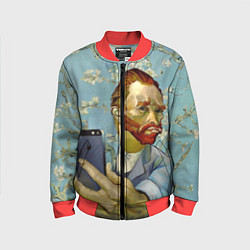 Детский бомбер Ван Гог Селфи - Арт Портрет