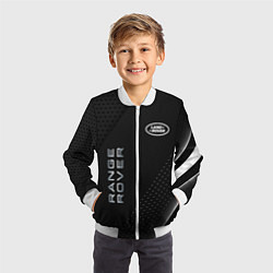 Бомбер детский Land rover Абстракция, цвет: 3D-белый — фото 2