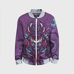 Детский бомбер Японский стиль- узорная маска