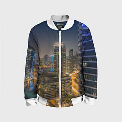 Детский бомбер Ночной красочный город