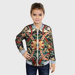 Бомбер детский Ковер с птицами, цвет: 3D-серый — фото 2