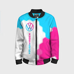 Детский бомбер Volkswagen neon gradient style: по-вертикали