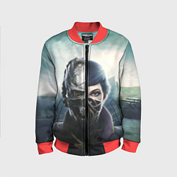 Бомбер детский Dishonored - Эмили Колдуин, цвет: 3D-красный