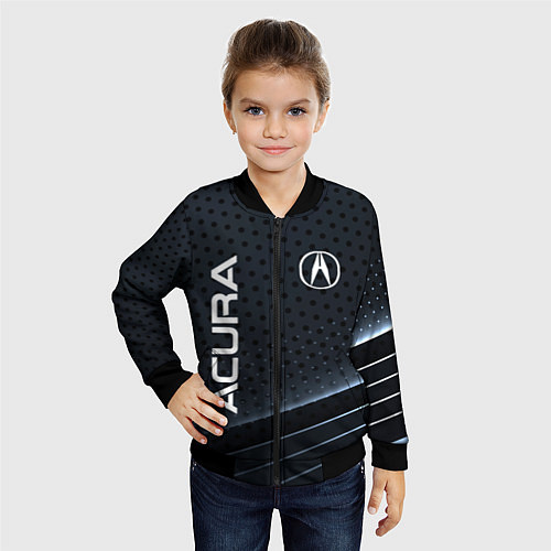 Детский бомбер Acura карбон / 3D-Черный – фото 4
