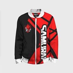 Детский бомбер Cyberpunk 2077 - Надпись Samurai