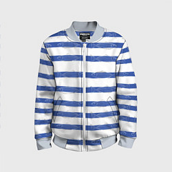 Детский бомбер Рыбы в полоску