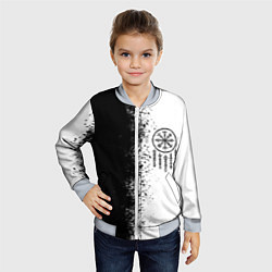 Бомбер детский Северный компас Вегвизир, цвет: 3D-серый — фото 2