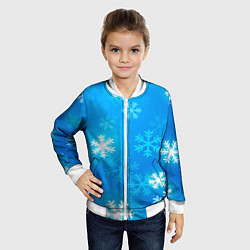Бомбер детский Зима 2023, цвет: 3D-белый — фото 2