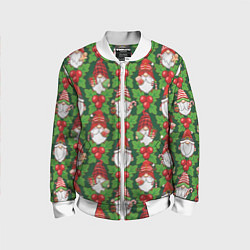 Детский бомбер Новогодние гномы - паттерн