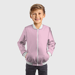 Бомбер детский Розовый радуга, цвет: 3D-белый — фото 2