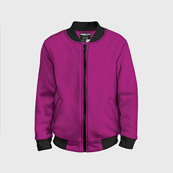 Детский бомбер Баклажановый радуга