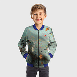 Бомбер детский Светлый туман и разные краски, цвет: 3D-синий — фото 2