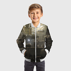 Бомбер детский STALKER Одиночка и бармен, цвет: 3D-белый — фото 2