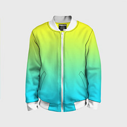 Детский бомбер Светло-голубой градиент