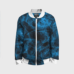 Детский бомбер Синий дым текстура