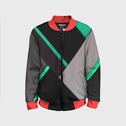 Детский бомбер Спортивная геометрия линии