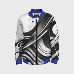 Бомбер детский Разводы, цвет: 3D-синий