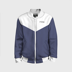 Детский бомбер FIRM бело-синий