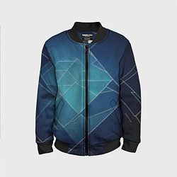 Бомбер детский Геометрическая бесконечность, цвет: 3D-черный
