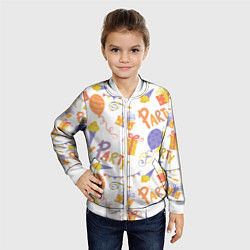 Бомбер детский Party style, цвет: 3D-белый — фото 2