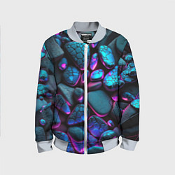 Детский бомбер Неоновые камни