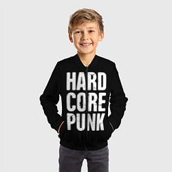 Бомбер детский Hardcore punk, цвет: 3D-черный — фото 2