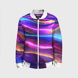 Детский бомбер Неоновые волны
