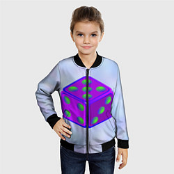 Бомбер детский Игральный кубик, цвет: 3D-черный — фото 2